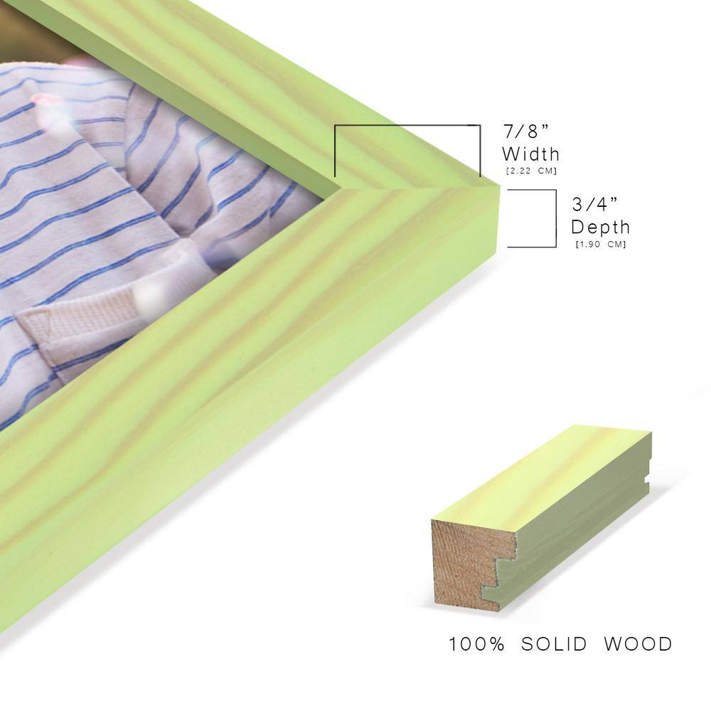 Mint Green 6x8 Matte Wood Picture Frame with Glass