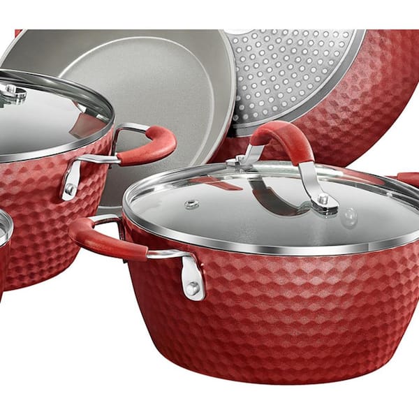 Redchef Ivory Collection Ceramic Nonstick Pots and Pans 7-Piece Cookwa –  RedChef
