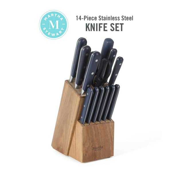 Knife Set with Block for Kitchen,14-Piece High Carbon Stainless