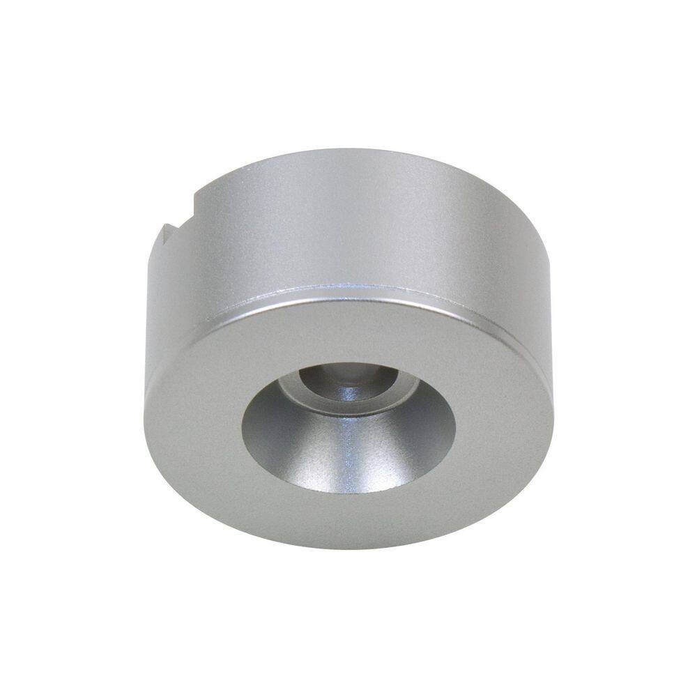 Flat Silver 2700K Warm White Under Cabinet LED Puck Light