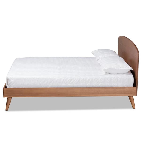 Baxton Studio Keagan Brown Full Platform Bed