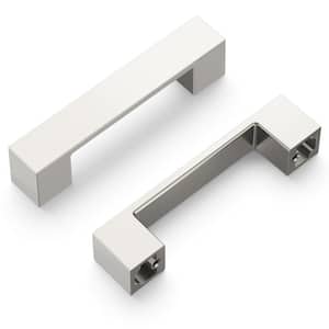 Heritage Designs 3-3/4 in. (96 mm) Center-to-Center Satin Nickel Drawer Bar Pull (10-Pack )