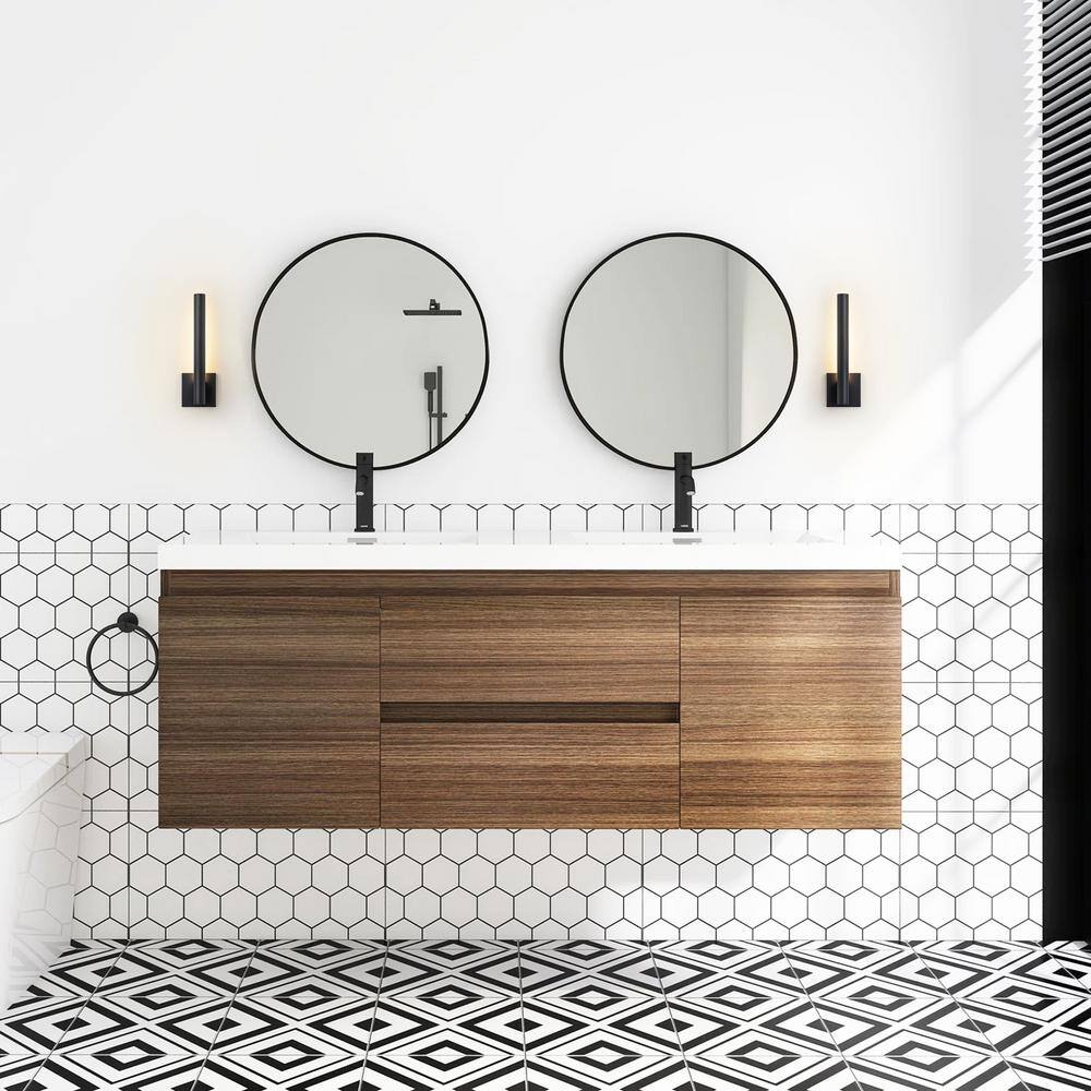 Modern Black Metal Cylinder LED Wall Sconce