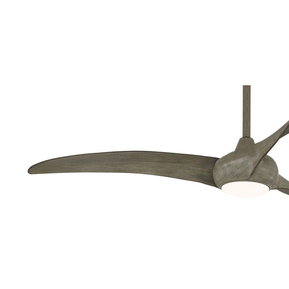 65" Driftwood Finish Ceiling Fan with LED Light and Remote