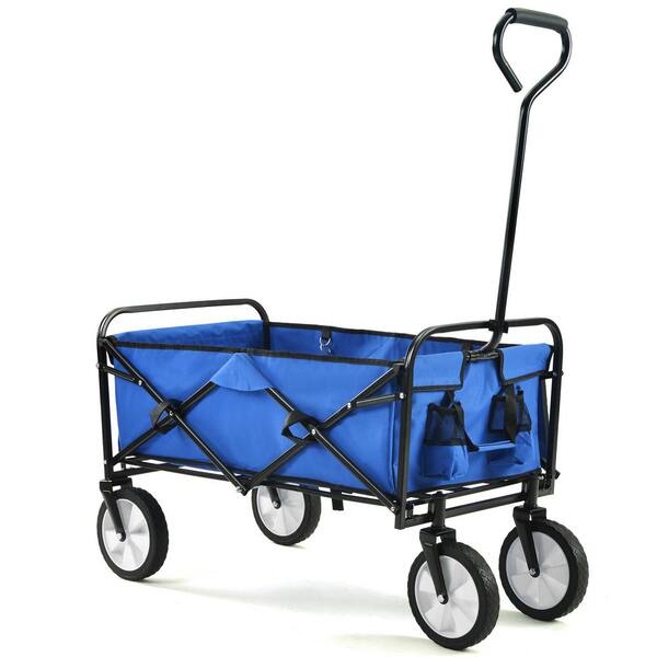ブランク Siavonce 3.47 cu. ft. Metal Garden Cart, Folding Wagon Garden