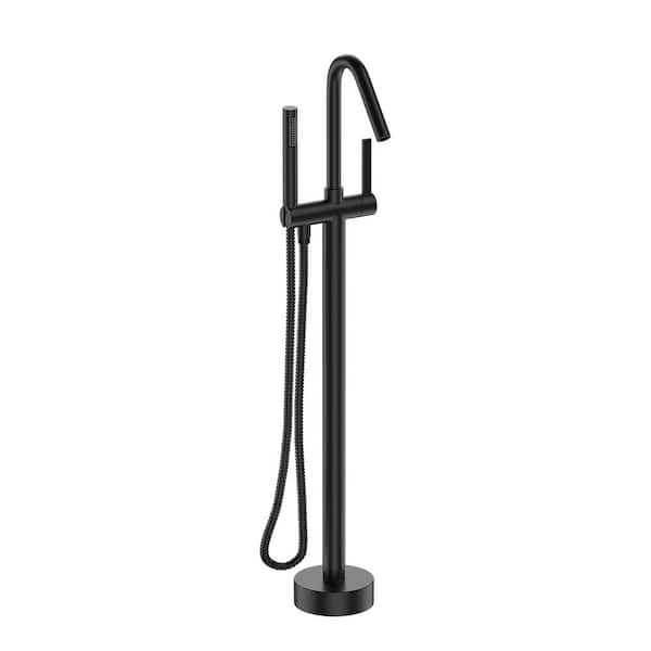 Satico 43-3/4 in. High Arch Single-Handle Bathtub Filter with Handheld Shower in Oil Rubbed Bronze