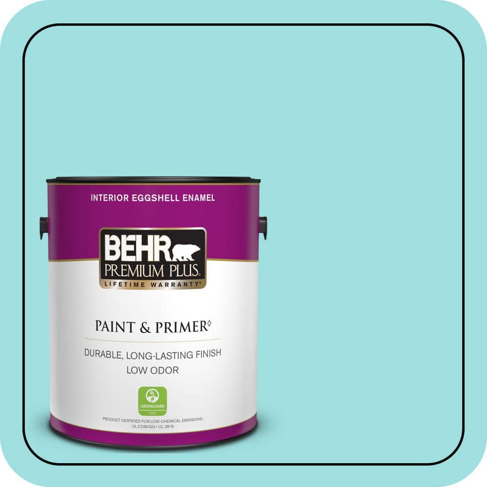 1 gal. #P460-2 Tropical Waterfall Eggshell Enamel Low Odor Interior Paint & Primer price history on PriceWatchPro
