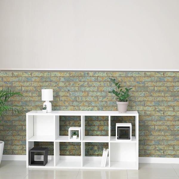Gaudi React Brick Ocean 2 in. x 10 in. Porcelain Floor and Wall Tile (5.78 sq. ft. /Case)