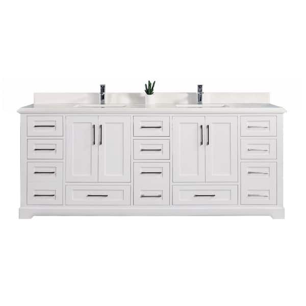 Willow Collections Boston 84 in. W x 22 in. D x 36 in. H Double Sink