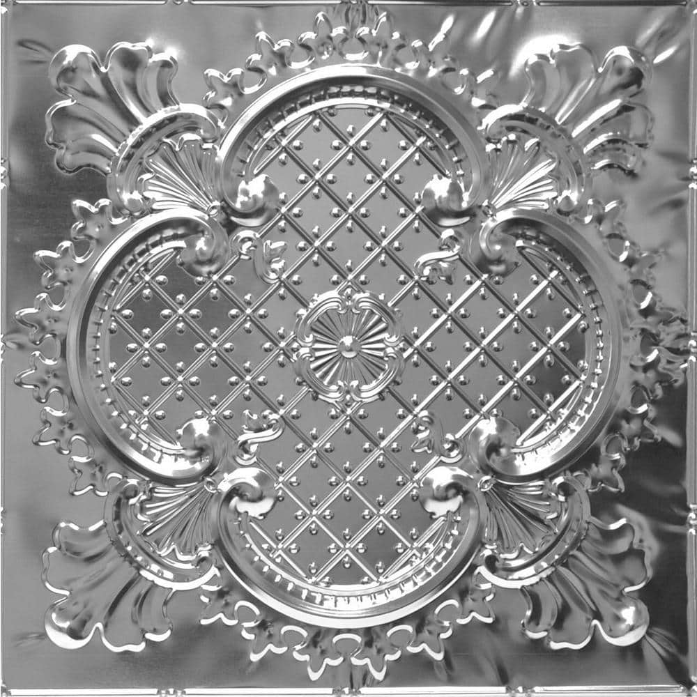 Majestic Steel (Unfinished) 2 ft. x 2 ft. Decorative Nail Up Tin Ceiling Tile (48 sq. ft./Case) price history on PriceWatchPro