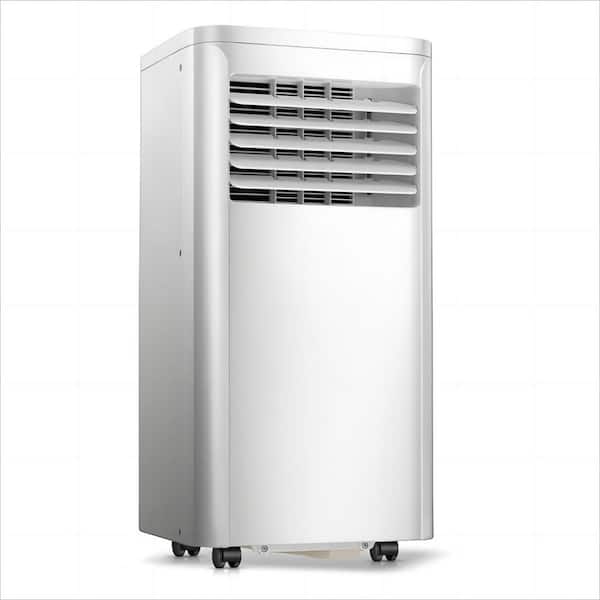 5,000 BTU (SACC) Portable Air Conditioner Cools 250 Sq. Ft. with Dehumidifier, Remote and 24Hours Timer in White