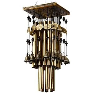 30 in. Wind Chimes for Outside with 24 Copper Tubes and 16 Copper Bell for Garden, Patio, Window Hanging Decoration