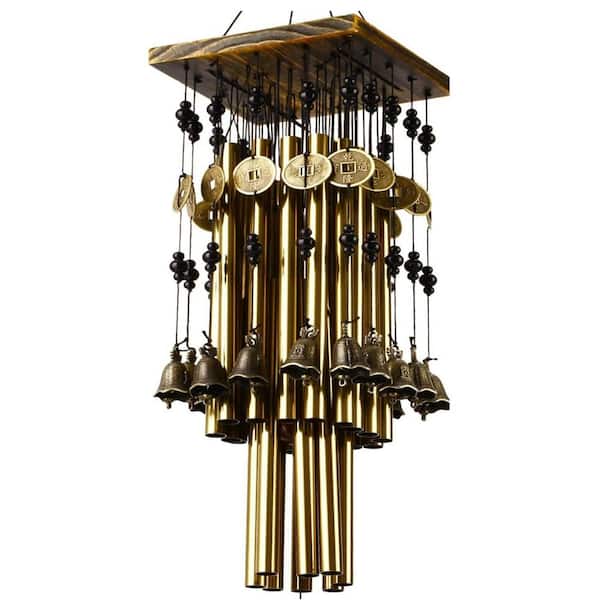 Misopily 30 in. Wind Chimes for Outside with 24 Copper Tubes and 16 Copper Bell for Garden, Patio, Window Hanging Decoration