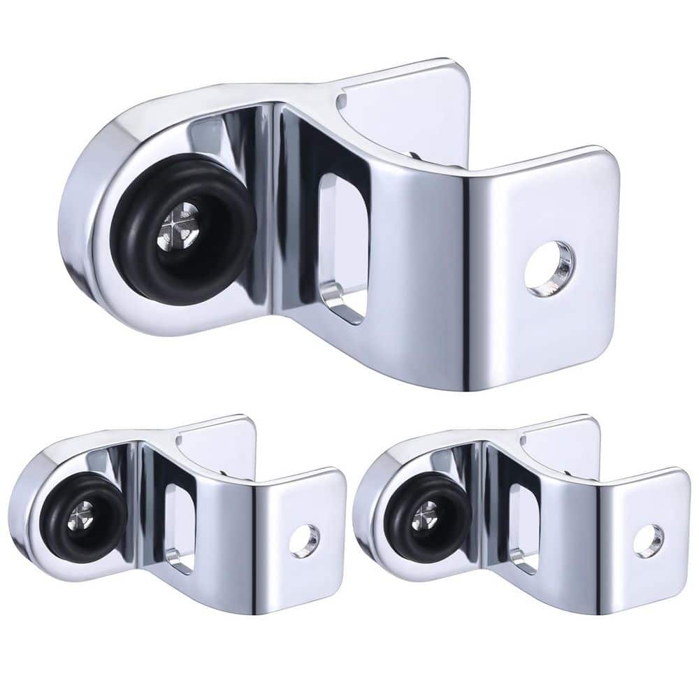 3-Piece Bathroom Stall Door Latch Bathroom Partition Hardware Included for 1-1/4 in. Doors in Silver price history on PriceWatchPro