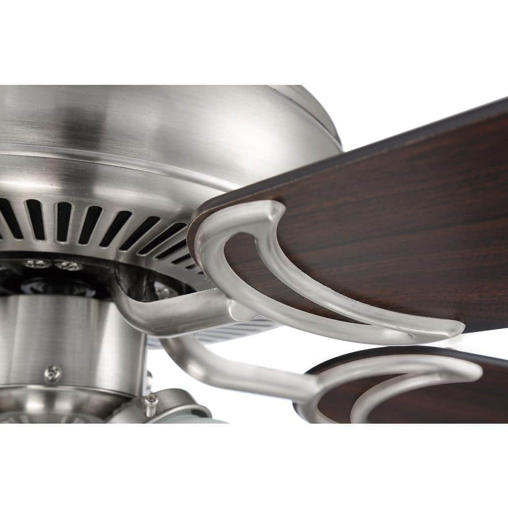 52'' Brushed Nickel Ceiling Fan with LED Lights