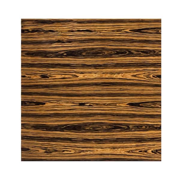 1/4 in. x 48 in. x 8 ft. Square Edge Walnut High Glow Finished Veneer MDF Boards (5-Pieces)