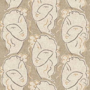 Beau Visage Linen Vinyl Peel and Stick Wallpaper Roll ( Covers 30.75 sq. ft. )