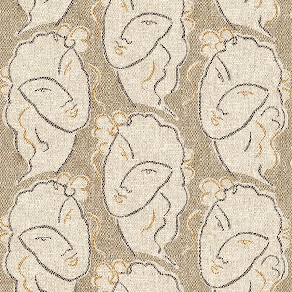 SURFACE STYLE Beau Visage Linen Vinyl Peel and Stick Wallpaper Roll ( Covers 30.75 sq. ft. )