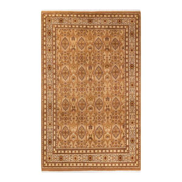 Mogul, One of a Kind Traditional Yellow 8' 1" x 10' 4" Area Rug