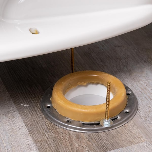 The Plumber's Choice 1006US Universal Fit for 3 in. and 4 in. Waste Lines Elastic Waxless Toilet Ring Seals Bowl