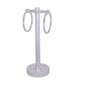 Allied Brass Carolina Collection 5.5 in. 2 Ring Guest Towel Stand 