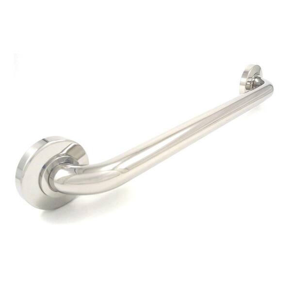 WingIts Platinum Designer Series 32 in. x 1.25 in. Grab Bar Taper in Polished Stainless Steel (35 in. Overall Length)