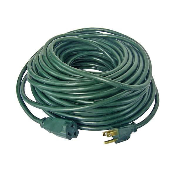 HDX 100 ft. 16/3 Indoor/Outdoor Extension Cord, Green AW62665 - The Home  Depot