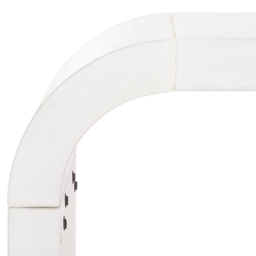 White Washed Minimalist Wood Console Table