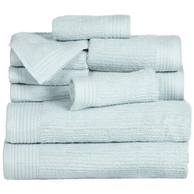 6-Piece Taupe/Black Luxury Quick Dry 100% Cotton Bath Towel Set 250932DDB -  The Home Depot