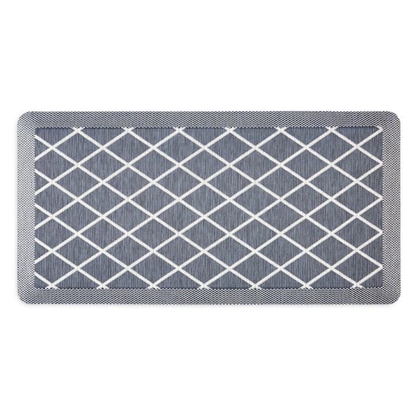 Comfort Air Miles Blue 19.6 in. x 39 in. Rectangle Kitchen Mat