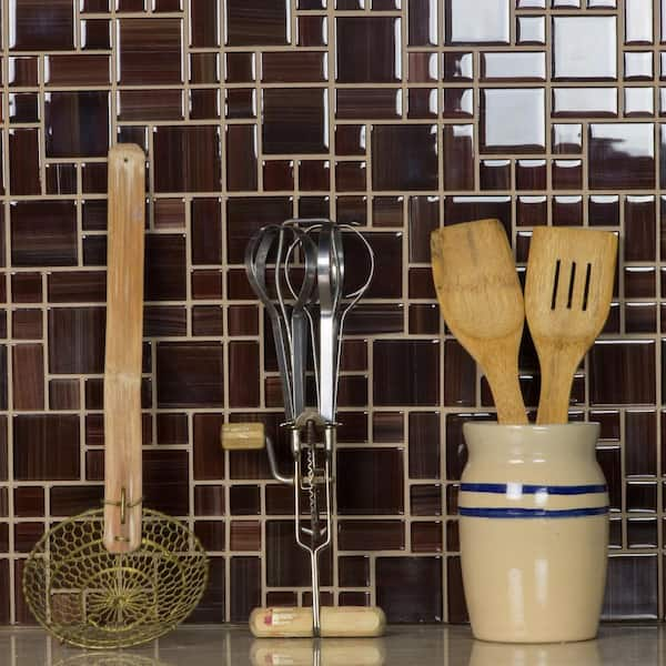 Mosaic Kitchen Glass & Metal 12 x 12 Versailles Mosaic Wall Tile &  Reviews