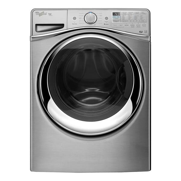 Whirlpool Duet 4.5 cu. ft. High-Efficiency Front Load Washer with Steam in Diamond Steel, ENERGY STAR