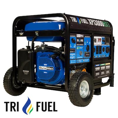 13,000-Watt/10,500-Watt Tri-Fuel Remote Start Gasoline Propane Natural Gas Portable Generator with CO Alert