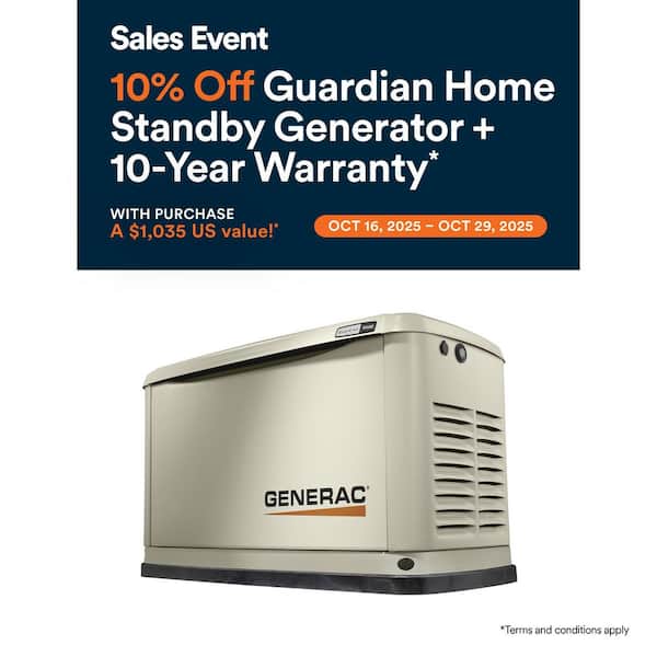 26,000 Watt - Dual Fuel Air- Cooled Whole House Home Standby Generator, Smart Home Monitoring