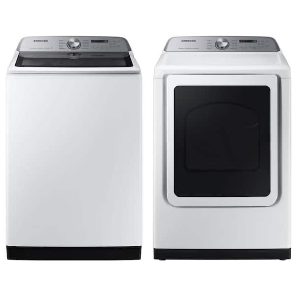 5.2 cu. ft. Large Capacity Smart Top Load Washer in White with Impeller and Super Speed Wash