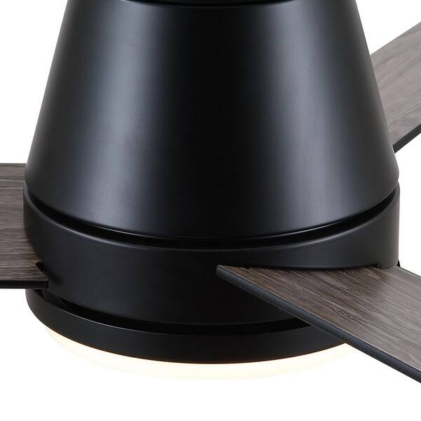Sevenine Topsky 48 in. Indoor Matte Black Low Profile Standard