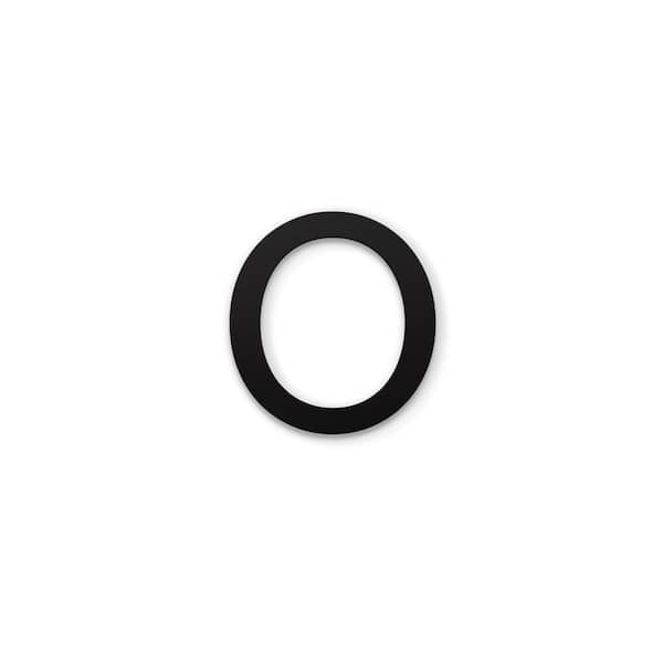 4 in. Magnetic Numbers - Black Number 0