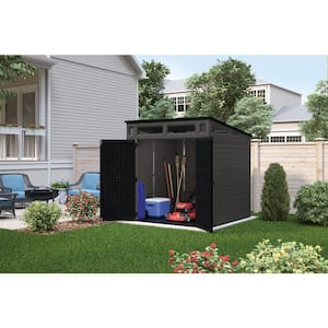 Modernist 7 ft. 2.5 in. x 7 ft. 3.5 in. x 7 ft. 5.5 in. Resin Storage Shed