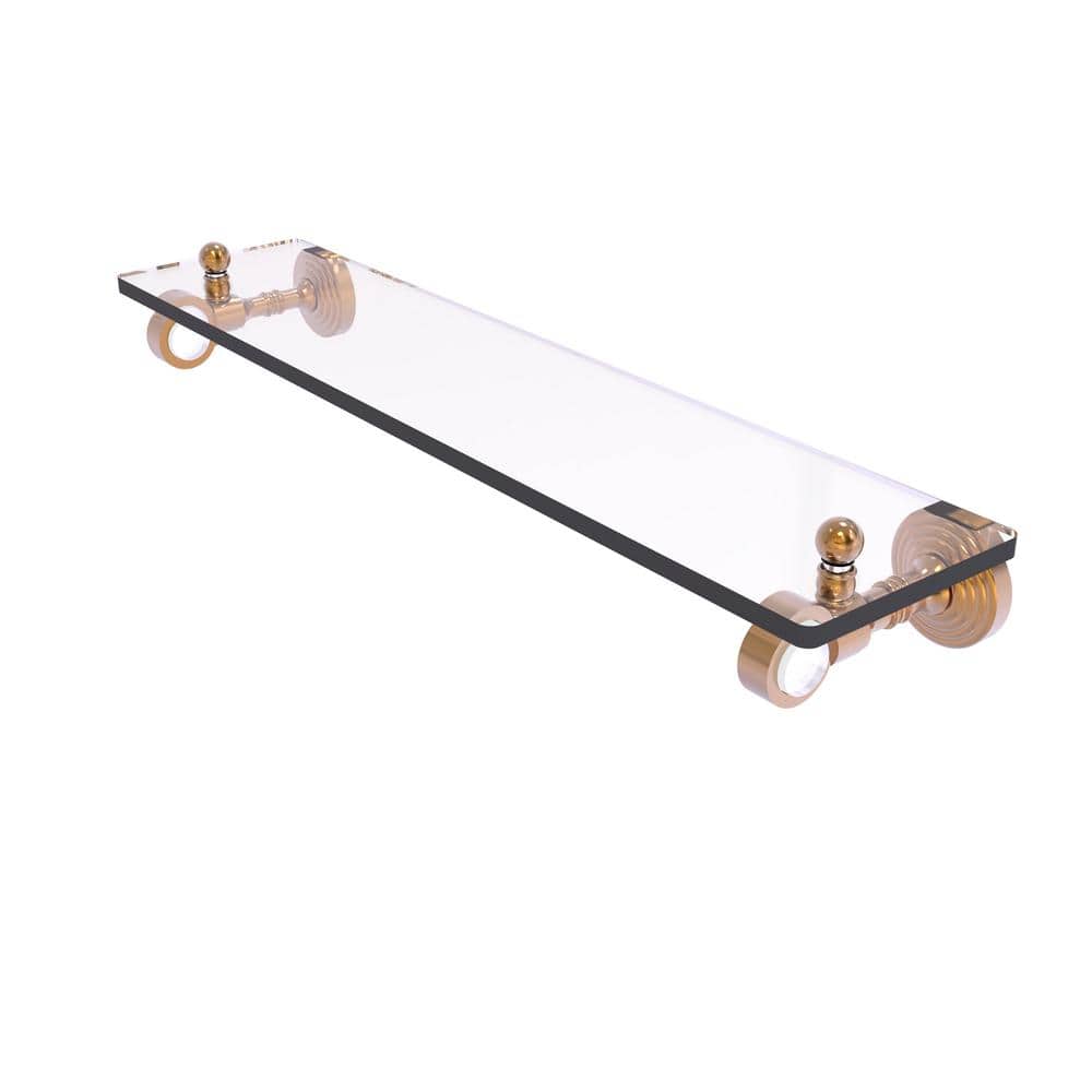 Allied Brass 1.8-in H Screw Mount Solid Brass Satin Chrome Hanging Shower Caddy Allied Brass 1.8-in H Screw Mount Solid Brass Satin Chrome Hanging Shower Caddy