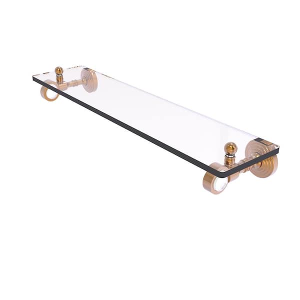 Allied Brass Pacific Grove Antique Bronze 1-Tier Brass Wall Mount Bathroom Shelf