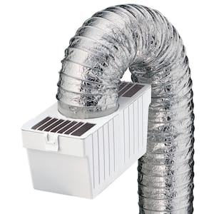 4 ft. Indoor Dryer Vent Transition Kit for 4 in. dia Duct, with Plastic Lint Reservoir