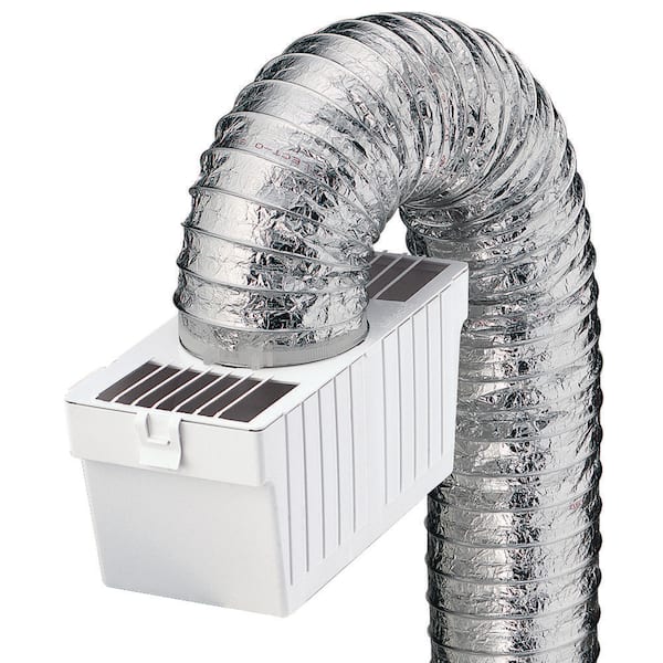 Everbilt 4 ft. Indoor Dryer Vent Transition Kit for 4 in. dia Duct, with Plastic Lint Reservoir