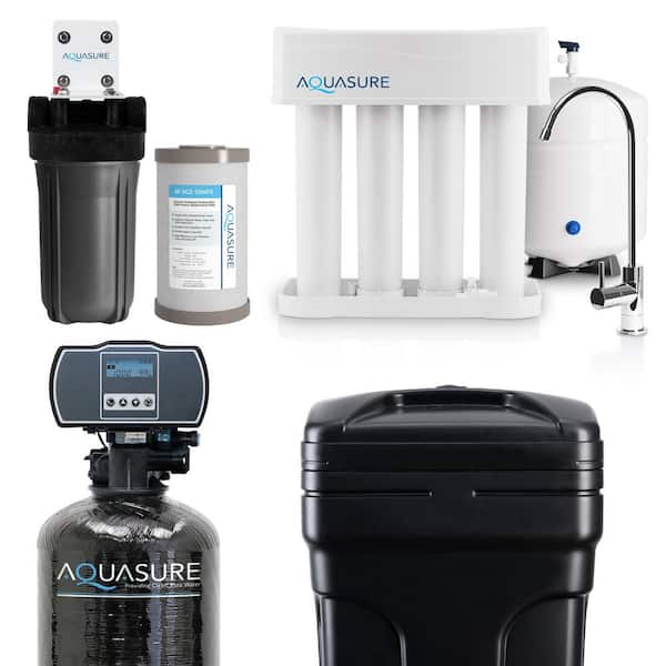 Whole House Filtration with 48,000 Grain Water Softener, Reverse Osmosis System and Sediment-GAC Pre-filter