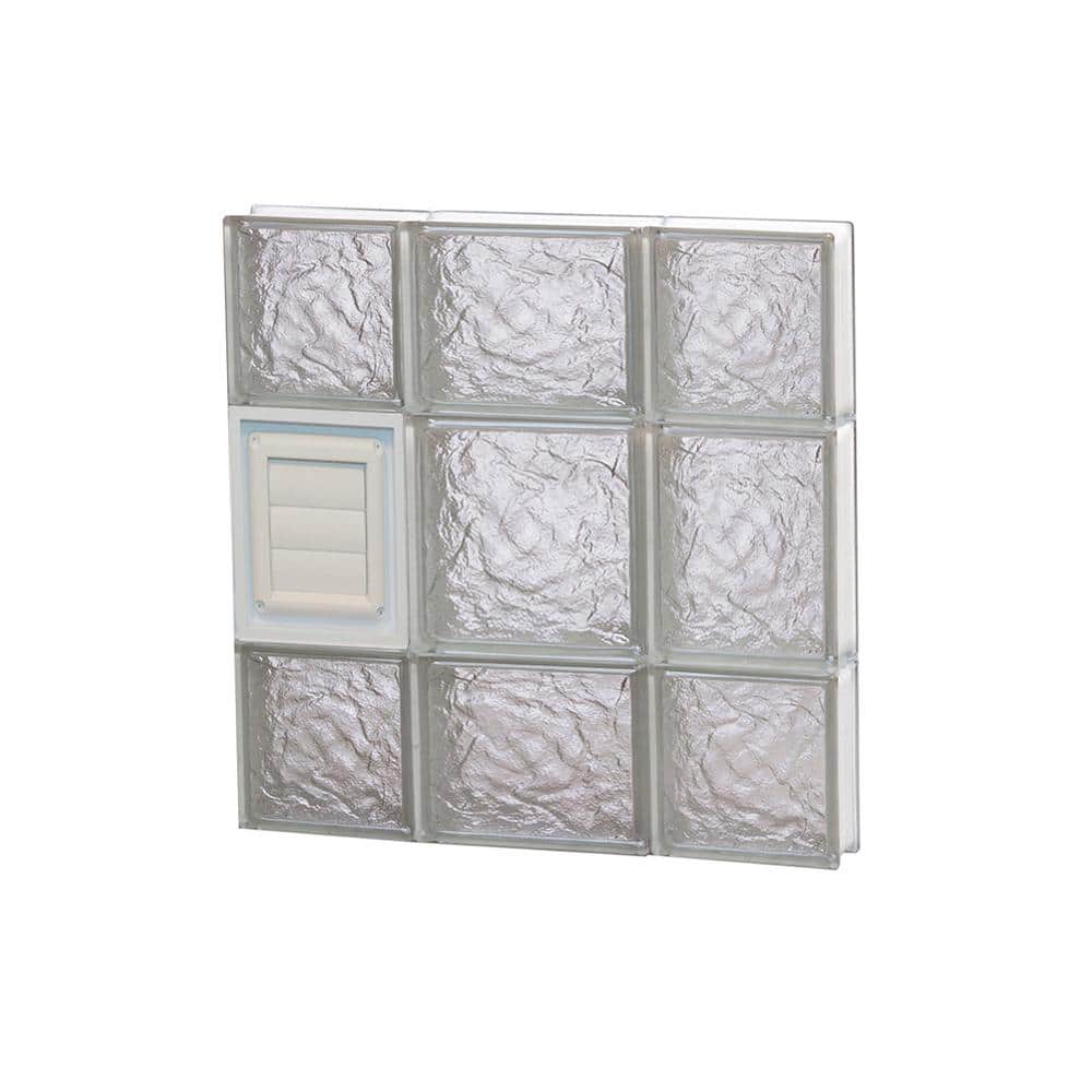 19.25 in. x 19.25 in. x 3.125 in. Frameless Ice Pattern Glass Block Window with Dryer Vent price history on PriceWatchPro