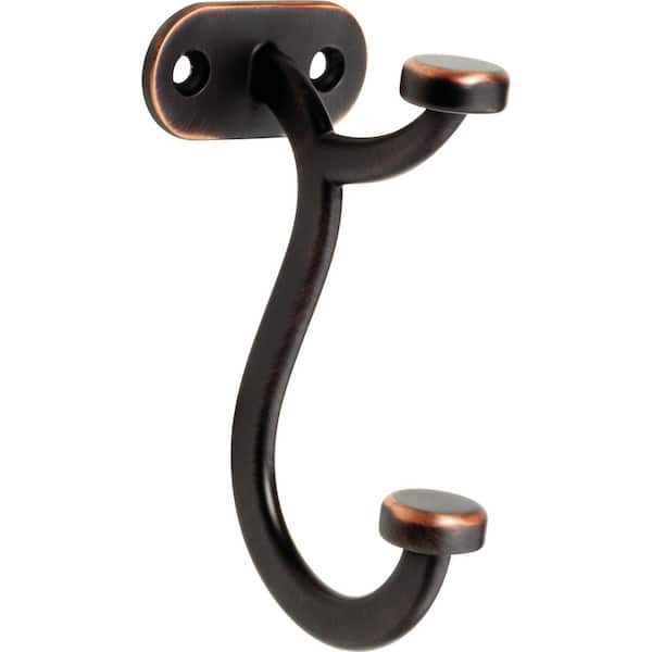 Liberty Contempo 4 in. Venetian Bronze with Copper Highlights Pilltop Wall Hook