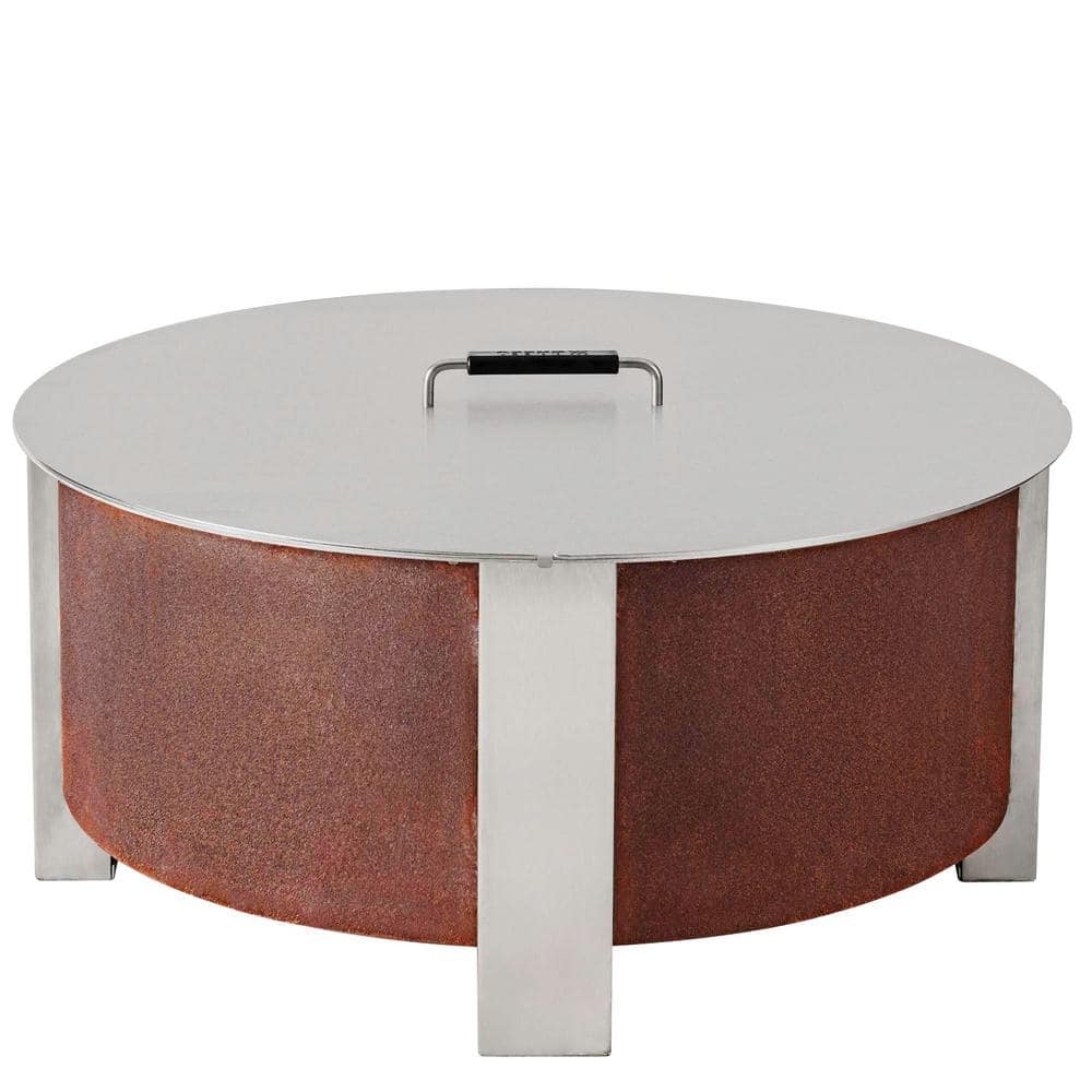 X30 Stainless Steel Fire Pit Lid with Handle