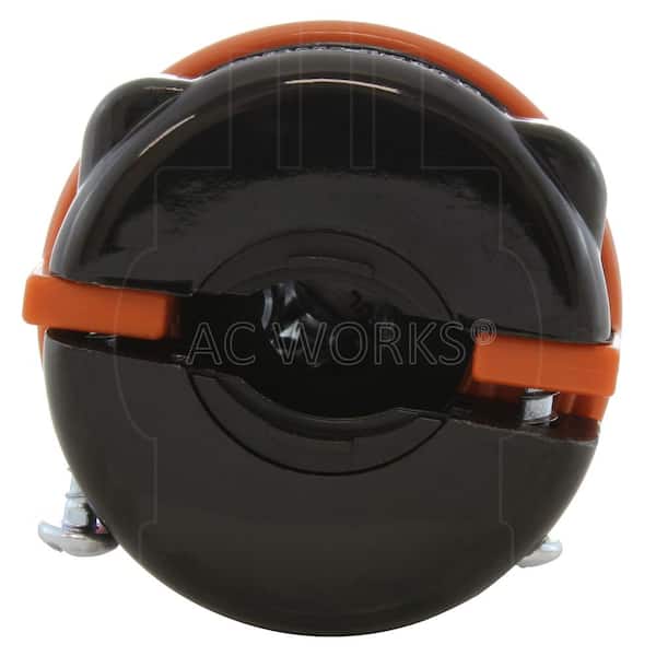 AC WORKS - AC Connectors NEMA L14-30R 30 Amp 125/250-Volt 4-Prong Assembly Locking Female Connector