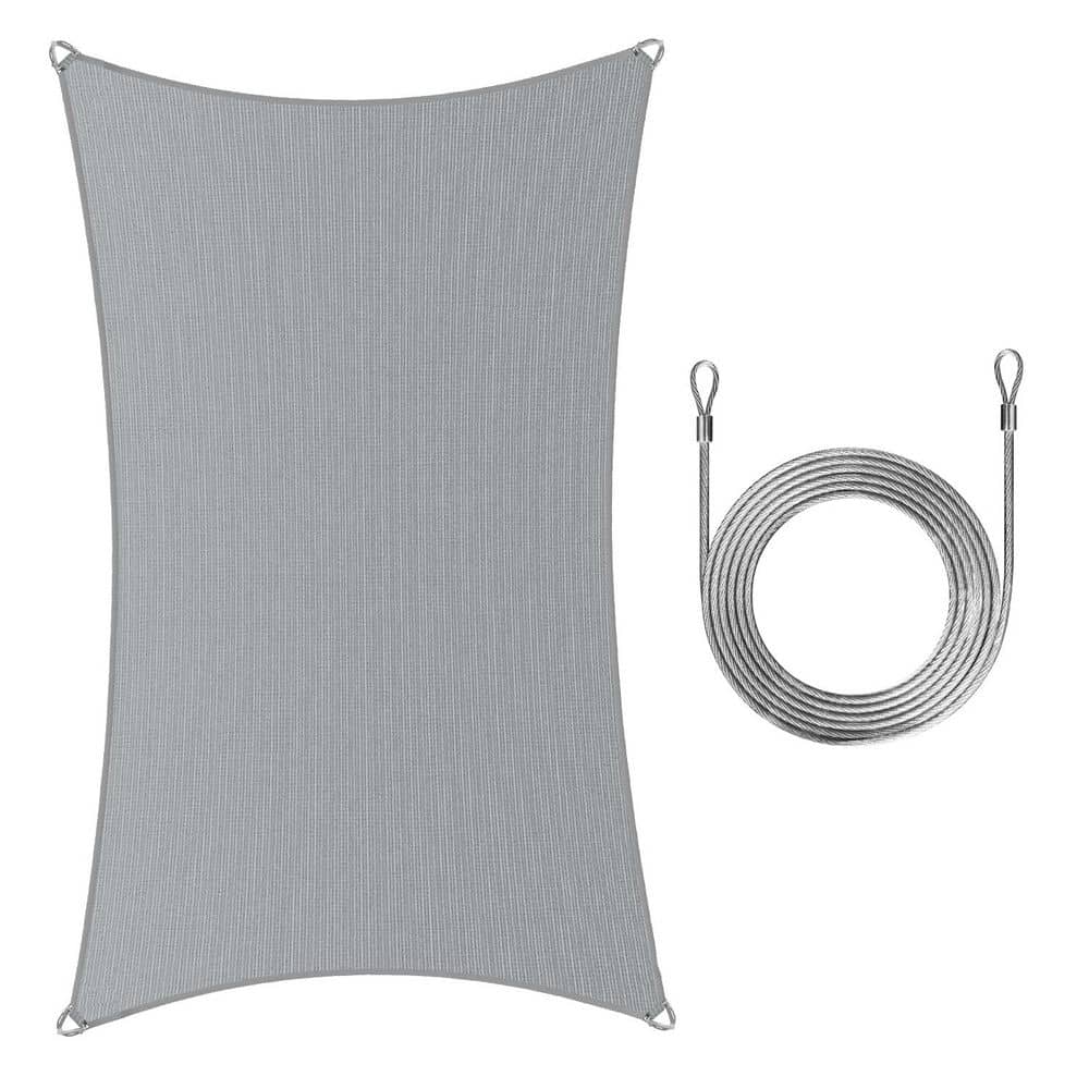18 ft. x 20 ft. Rectangle Pro Ring Sun Shade Sail with Rope-Grey price history on PriceWatchPro
