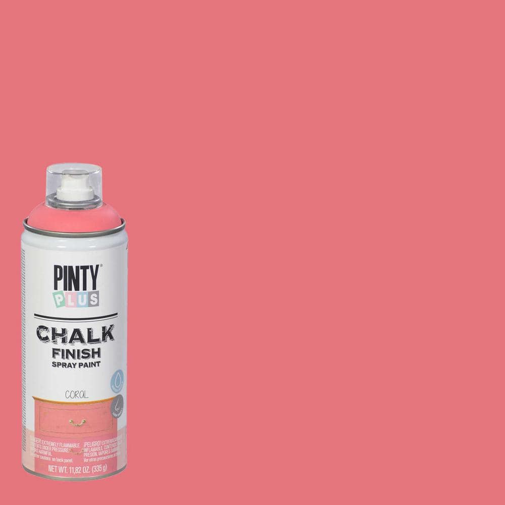 11.82 oz. Coral Chalk Finish Spray Paint -  PINTY PLUS, NOV 827