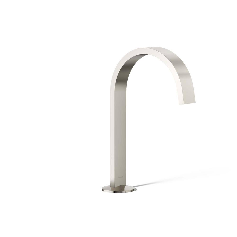 Components Bathroom Sink Faucet Spout with Ribbon Design 1.2 GPM in Vibrant Polished Nickel price history on PriceWatchPro